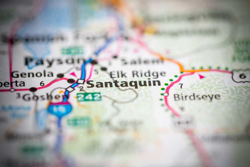 Santaquin, UT on a map